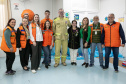 Curitiba, 14 de outubro de 2025 - Atividades da Semana de Redução de Riscos e Desastres do Brigadas Escolares na Escola Lucy Requião.