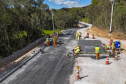 São José dos Pinhais, 23 de outubro de 2025 - Pavimentanção em concreto entre SJP e Mandirituba.