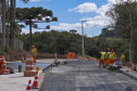 São José dos Pinhais, 23 de outubro de 2025 - Pavimentanção em concreto entre SJP e Mandirituba.