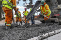 São José dos Pinhais, 23 de outubro de 2025 - Pavimentanção em concreto entre SJP e Mandirituba.