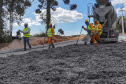 São José dos Pinhais, 23 de outubro de 2025 - Pavimentanção em concreto entre SJP e Mandirituba.