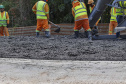 São José dos Pinhais, 23 de outubro de 2025 - Pavimentanção em concreto entre SJP e Mandirituba.