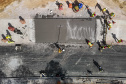 São José dos Pinhais, 23 de outubro de 2025 - Pavimentanção em concreto entre SJP e Mandirituba.