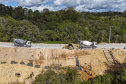 São José dos Pinhais, 23 de outubro de 2025 - Pavimentanção em concreto entre SJP e Mandirituba.