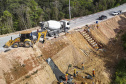 São José dos Pinhais, 23 de outubro de 2025 - Pavimentanção em concreto entre SJP e Mandirituba.