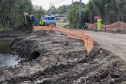 São José dos Pinhais, 23 de outubro de 2025 - Pavimentanção em concreto entre SJP e Mandirituba.