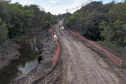 São José dos Pinhais, 23 de outubro de 2025 - Pavimentanção em concreto entre SJP e Mandirituba.