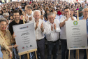 Londrina, 25 de outubro de 2024 - O governador em exercício Darci Piana inaugura residencial com 512 apartamentos dentro do programa Casa Fácil Paraná.