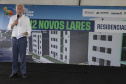 Londrina, 25 de outubro de 2024 - O governador em exercício Darci Piana inaugura residencial com 512 apartamentos dentro do programa Casa Fácil Paraná.