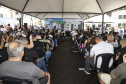 Londrina, 25 de outubro de 2024 - O governador em exercício Darci Piana inaugura residencial com 512 apartamentos dentro do programa Casa Fácil Paraná.