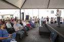 Londrina, 25 de outubro de 2024 - O governador em exercício Darci Piana inaugura residencial com 512 apartamentos dentro do programa Casa Fácil Paraná.