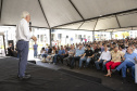 Londrina, 25 de outubro de 2024 - O governador em exercício Darci Piana inaugura residencial com 512 apartamentos dentro do programa Casa Fácil Paraná.
