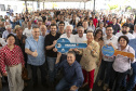 Londrina, 25 de outubro de 2024 - O governador em exercício Darci Piana inaugura residencial com 512 apartamentos dentro do programa Casa Fácil Paraná.