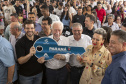 Londrina, 25 de outubro de 2024 - O governador em exercício Darci Piana inaugura residencial com 512 apartamentos dentro do programa Casa Fácil Paraná.