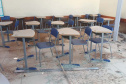 Tornado causa danos graves em duas escolas estaduais de Rio Bonito do Iguaçu