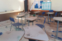 Tornado causa danos graves em duas escolas estaduais de Rio Bonito do Iguaçu