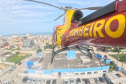BOMBEIROS - Helicóptero Arcanjo 01 inicia prontidão no litoral após treinamento conjunto de resgate aéreo