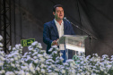 O governador Carlos Massa Ratinho Junior participa nesta quinta-feira (26), da inauguração de uma nova indústria de óleo e farelo de soja da  Cooperativa Agroindustrial Tradição, em Pato Branco