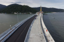 Começam as obras de pavimentação do tabuleiro da Ponte de Guaratuba