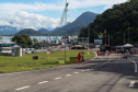 Acabamentos finais: falta um dia para a inauguração da Ponte de Guaratuba