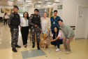 SESA - Hospital de Reabilitação inicia projeto de terapia com cães da Polícia Militar