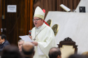 O governador Carlos Massa Ratinho Junior participa nesta terça-feira (26) da sessão solene em Homenagem da Assembleia Legislativa do Estado do Paraná às lideranças religiosas da Igreja Católica e à Conferência Nacional dos Bispos do Brasil – Regional Sul 2