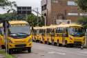 Educação realiza mais uma etapa da maior entrega de ônibus escolares da história