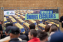 Educação realiza mais uma etapa da maior entrega de ônibus escolares da história