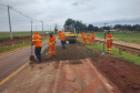 Conservação do pavimento da PR-090 entre Alvorada do Sul e Bela Vista do Paraíso