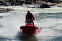 Bombeiros fazem treinamento operacional em Foz do Iguaçu com motoaquáticas de resgate inéditas no Brasil