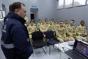 Cadetes do Corpo de Bombeiros fazem treinamento sobre produtos perigosos na Sanepar