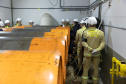 Cadetes do Corpo de Bombeiros fazem treinamento sobre produtos perigosos na Sanepar