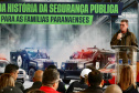 Estado entrega novas viaturas, motocicletas e embarcações para reforçar segurança no Litoral do Paraná