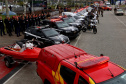 Estado entrega novas viaturas, motocicletas e embarcações para reforçar segurança no Litoral do Paraná