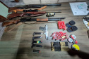 PCPR prende seis pessoas e apreende arsenal durante operação contra comércio ilegal de armas 
