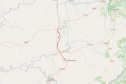 Ponte do Rio da Várzea, entre a Lapa e Campo do Tenente (mapa)