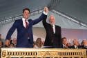 Posse do governador Carlos Massa Ratinho Junior. Na foto, o governador e o vice, Darci Piana - Curitiba, 01/01/2019 - Foto: Rodrigo Félix Leal