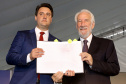 Posse do governador Carlos Massa Ratinho Junior. Na foto, com o vice governador, Darci Piana - Curitiba, 01/01/2019 - Foto: Jaelson Lucas/ANPr