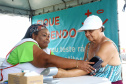 A população que aproveita a temporada no litoral paranaense pode ter acesso a serviços de saúde na areia da praia. Uma das ações da Operação Verão, do Governo do Estado, é a instalação de tendas na orla para oferecer testes rápidos de HIV, Sífilis e Hepatites B e C e aferição de pressão arterial e glicemia. - Litoral do Paraná, 02/01/2019 - Foto: Jaelson Lucas/ANPr