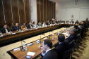 Governador Carlos Massa Ratinho Junior durante a primeira reunião de trabalho com a equipe de secretários de Estado. - Curitiba, 02/01/2019 - Foto: José Fernando Ogura/ANPr