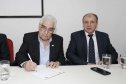 Posse do Conselho de Administração do Serviço Social Autônomo Paranacidade. Tomaram posse os secretários João Carlos Ortega, secretário do Desenvolvimento Urbano; René de Oliveira Garcia Júnior, secretário da Fazenda e Valdemar Bernardo Jorge, secretário do Planejamento. ? Curitiba, 02/01/2019 - Foto: Arnaldo Alves/ANPr