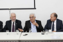 Posse do Conselho de Administração do Serviço Social Autônomo Paranacidade. Tomaram posse os secretários João Carlos Ortega, secretário do Desenvolvimento Urbano; René de Oliveira Garcia Júnior, secretário da Fazenda e Valdemar Bernardo Jorge, secretário do Planejamento. ? Curitiba, 02/01/2019 - Foto: Arnaldo Alves/ANPr