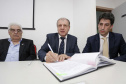 Posse do Conselho de Administração do Serviço Social Autônomo Paranacidade. Tomaram posse os secretários João Carlos Ortega, secretário do Desenvolvimento Urbano; René de Oliveira Garcia Júnior, secretário da Fazenda e Valdemar Bernardo Jorge, secretário do Planejamento. ? Curitiba, 02/01/2019 - Foto: Arnaldo Alves/ANPr