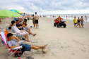 As águas das praias, represas e rios do Estado continuam com boa qualidade. De acordo com o terceiro boletim de balneabilidade do verão emitido nesta sexta-feira (04) pelo Instituto Ambiental do Paraná (IAP), dos 49 pontos monitorados semanalmente no Litoral apenas um se mantêm impróprio para banho. Litoral do Paraná, 04/01/2019 - Foto: Jaelson Lucas/ANPr
