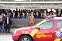 Governador Carlos Massa Ratinho Júnior participa da cerimônia de troca de comando da Polícia Militar do Paraná. O novo camandante-geral é o coronel Péricles de Matos. Ele substitui no cargo a coronel Audilene Dias Rocha. - Curitiba, 08/01/2019 - Foto: José Fernando Ogura/ANPr