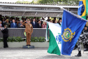 Governador Carlos Massa Ratinho Júnior participa da cerimônia de troca de comando da Polícia Militar do Paraná. O novo camandante-geral é o coronel Péricles de Matos. Ele substitui no cargo a coronel Audilene Dias Rocha. - Curitiba, 08/01/2019 - Foto: José Fernando Ogura/ANPr
