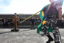 Governador Carlos Massa Ratinho Júnior participa da cerimônia de troca de comando da Polícia Militar do Paraná. O novo camandante-geral é o coronel Péricles de Matos. Ele substitui no cargo a coronel Audilene Dias Rocha. - Curitiba, 08/01/2019 - Foto: Rodrigo Félix Leal