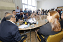 O secretário da Fazenda Renê de Oliveira Garcia Junior, detalha em entrevista coletiva a situação das contas do Estado, do novo SIAF, Sistema de Gestão Financeira do Governo e as medidas que vem adotando. - Curitiba, 10-01-19.Foto: Arnaldo Alves / ANPr.