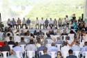 O governador Carlos Massa Ratinho Junior participou nesta quinta-feira (10), em Foz do Iguaçu, da solenidade em comemoração aos 80 anos do Parque Nacional do Iguaçu. Considerado uma das mais belas reservas ecológicas do mundo, o Parque Nacional do Iguaçu tem 225 mil hectares e é reconhecido pela Unesco como Patrimônio Natural da Humanidade. Foz do Iguaçu,10/01/2018 Foto:Jaelson Lucas / ANPr