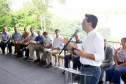 O governador Carlos Massa Ratinho Junior participou nesta quinta-feira (10), em Foz do Iguaçu, da solenidade em comemoração aos 80 anos do Parque Nacional do Iguaçu. Considerado uma das mais belas reservas ecológicas do mundo, o Parque Nacional do Iguaçu tem 225 mil hectares e é reconhecido pela Unesco como Patrimônio Natural da Humanidade. Foz do Iguaçu,10/01/2018 Foto:Jaelson Lucas / ANPr